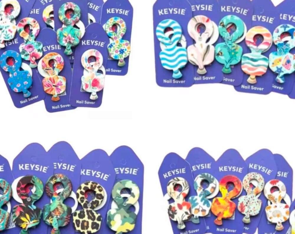 Keysie Nail Saver Patterned Pot Luck.